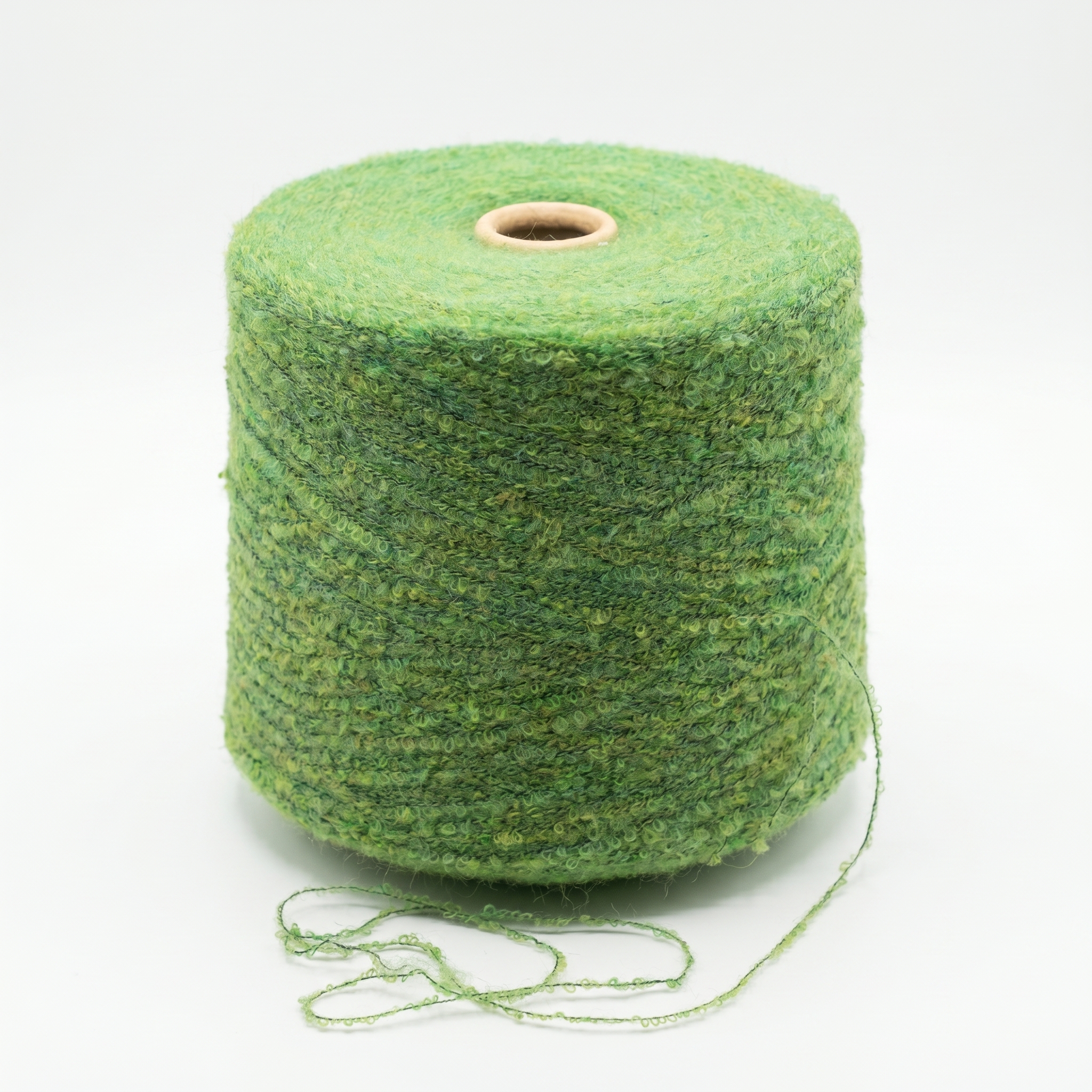 Arequipa Uldbouclé (1 kg) Græsgrøn