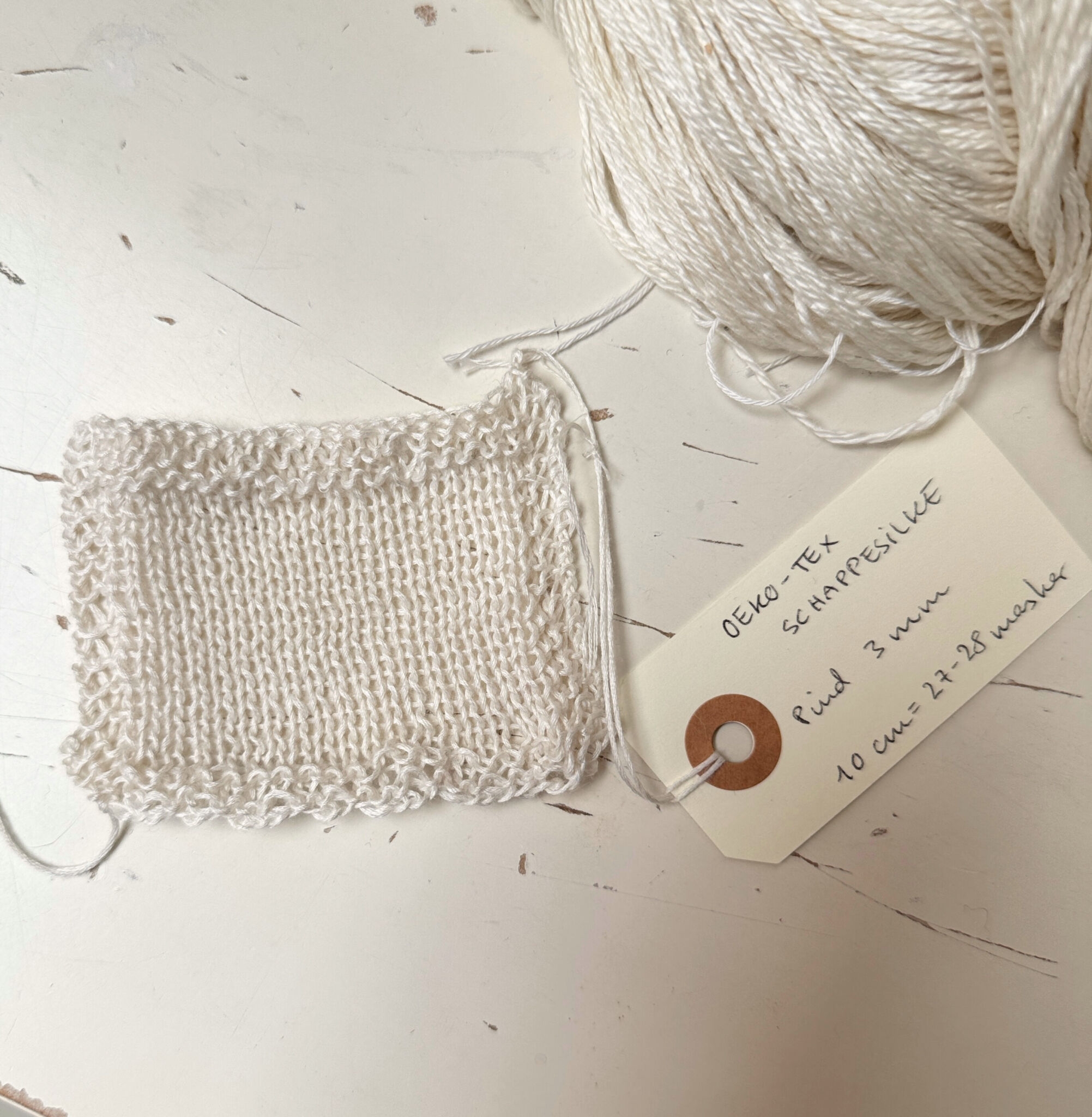 Cici Schappesilke cert. OEKO-TEX® STANDARD 100 (300 g) - Råhvid