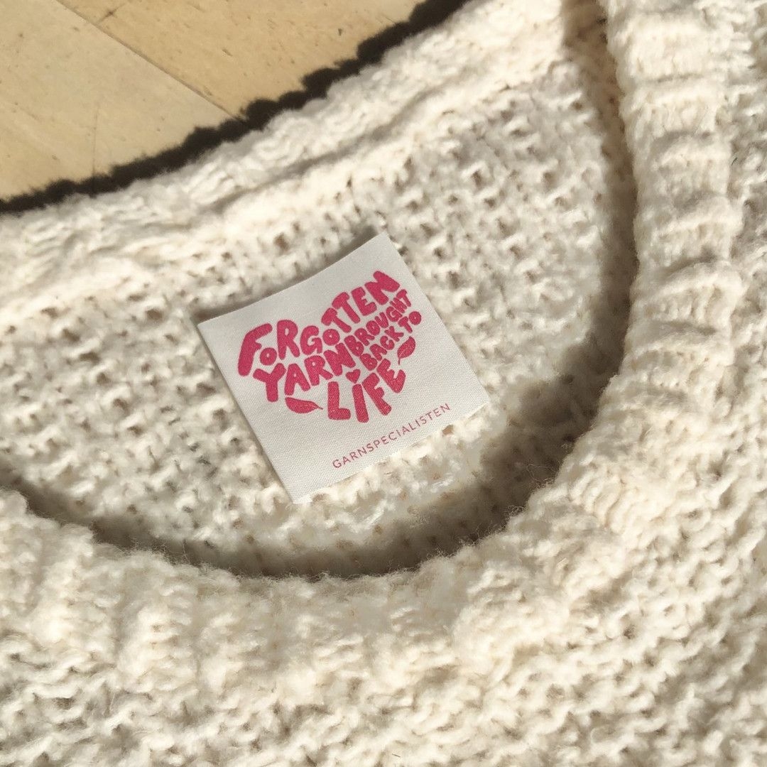 Label til tøj - Forgotten yarn (1 stk)