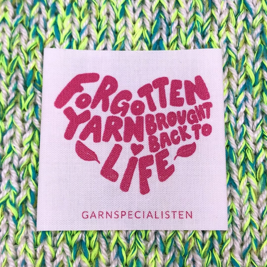 Label til tøj - Forgotten yarn (1 stk)