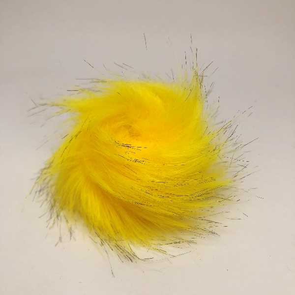 Pompon 8 cm, Stærk gul