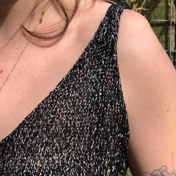 Bling Sommertop - Strikkeopskrift