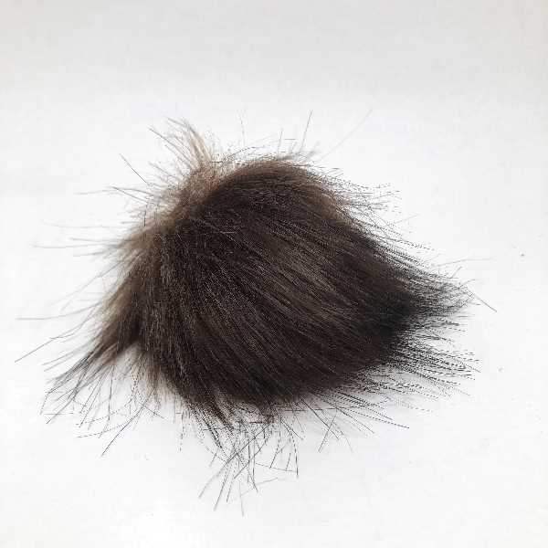Pompon 8 cm, Støvet brun