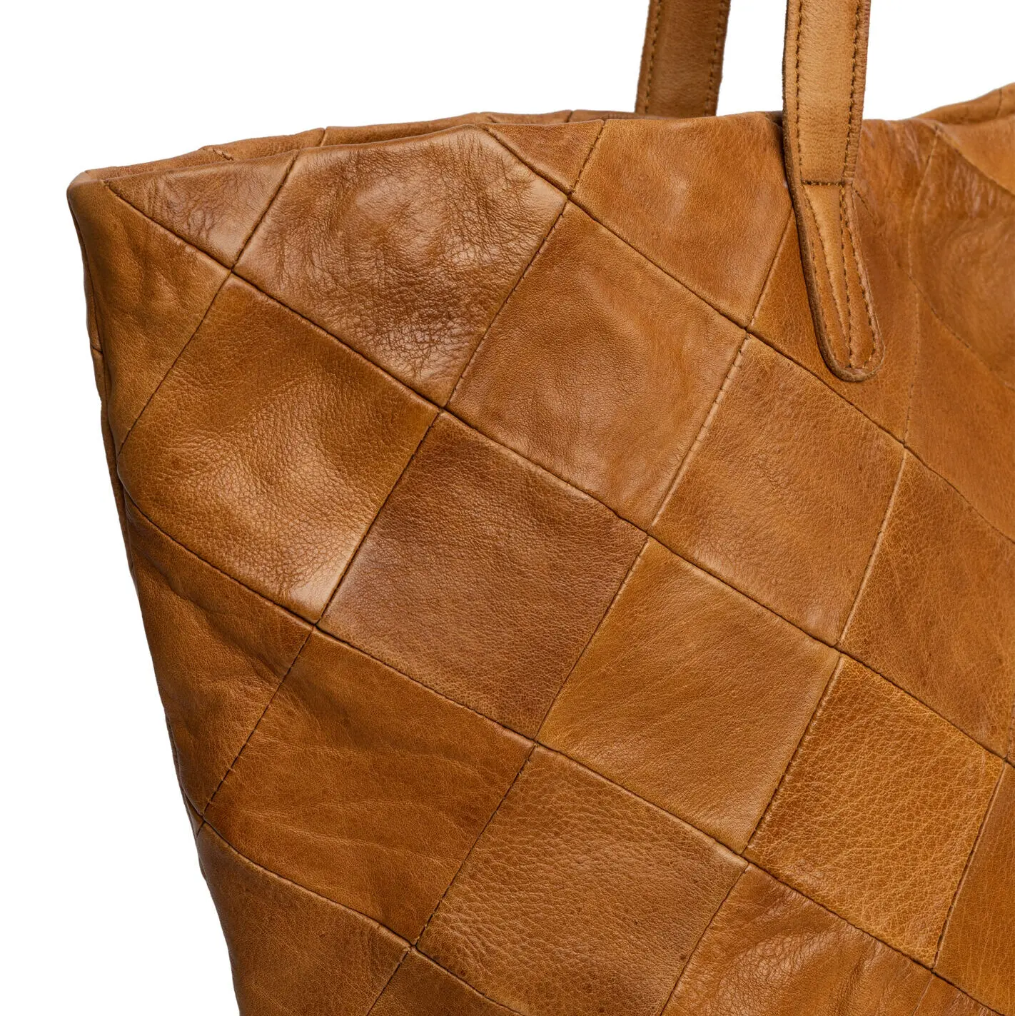 RE:DESIGNED Gry – Scrap Leather Garntaske Burned Tan RE:DESIGNED Gry – Scrap Leather Garntaske Burned Tan